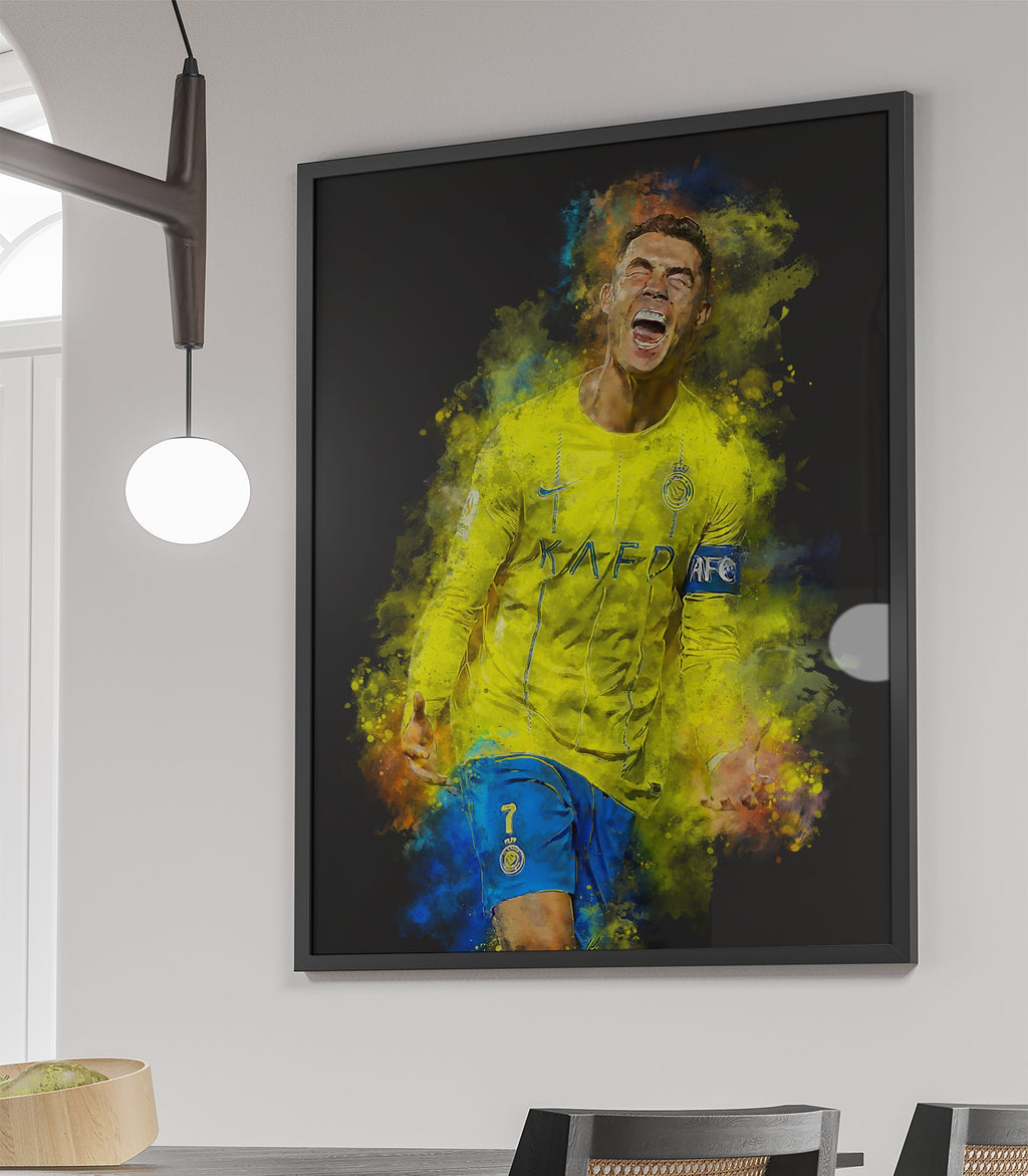 Cristiano Ronaldo Poster | Muurdecoratie | Wanddecoratie | Voetbal Kunst | Sport Posters | Schilderijen