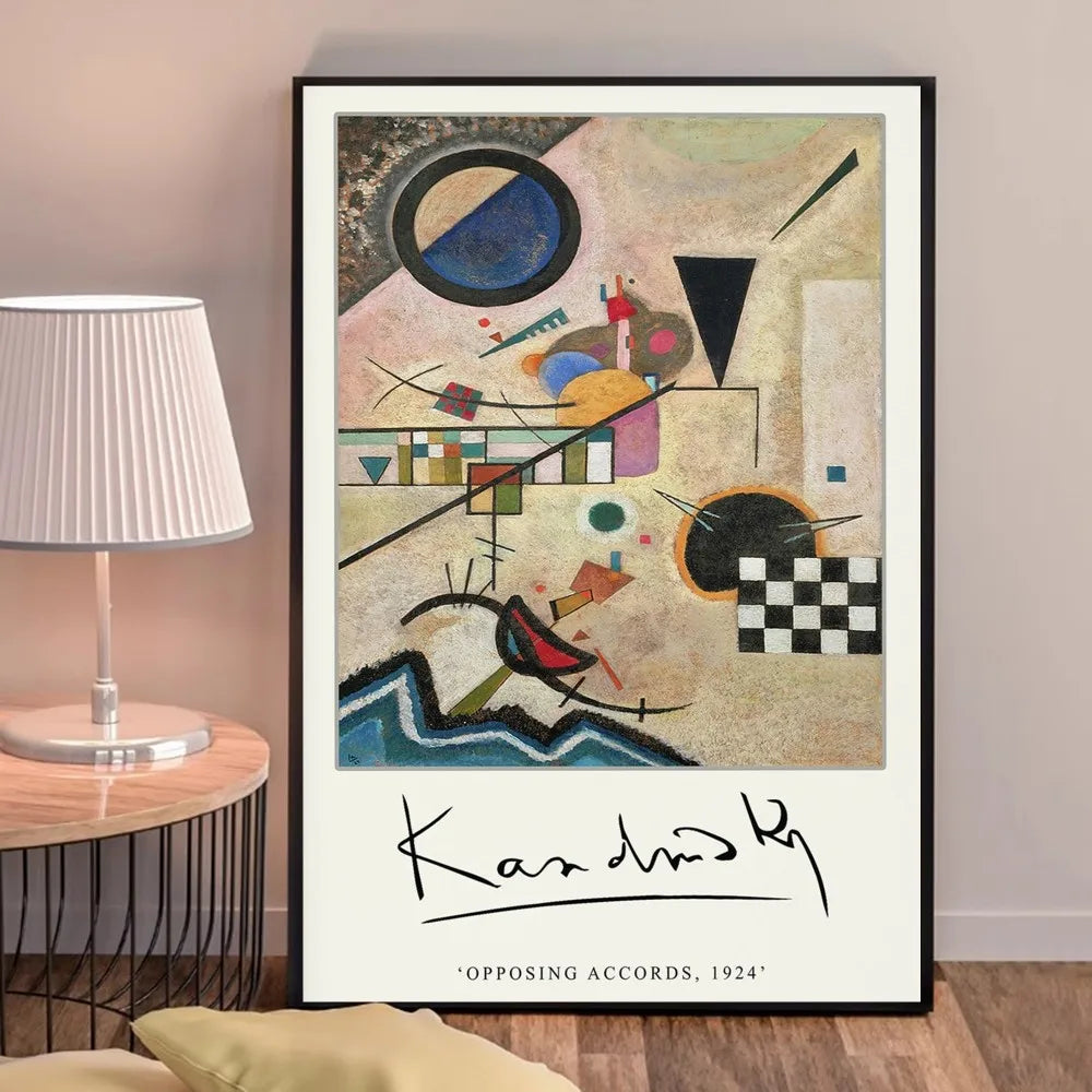 Opposing Accords | Wassily Kandinsky | 1924 | Klassieke Schilderijen | Muurdecoratie Postermetaal Kunst
