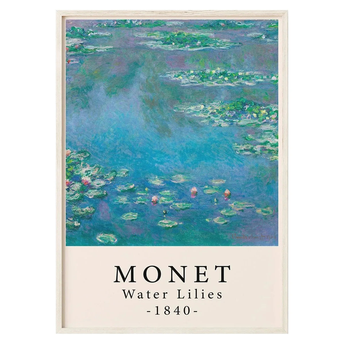 Claude Monet Water Lilies | Muurdecoratie | Wanddecoratie | Posters | Schilderijen | Impressionist Canvas Kunst