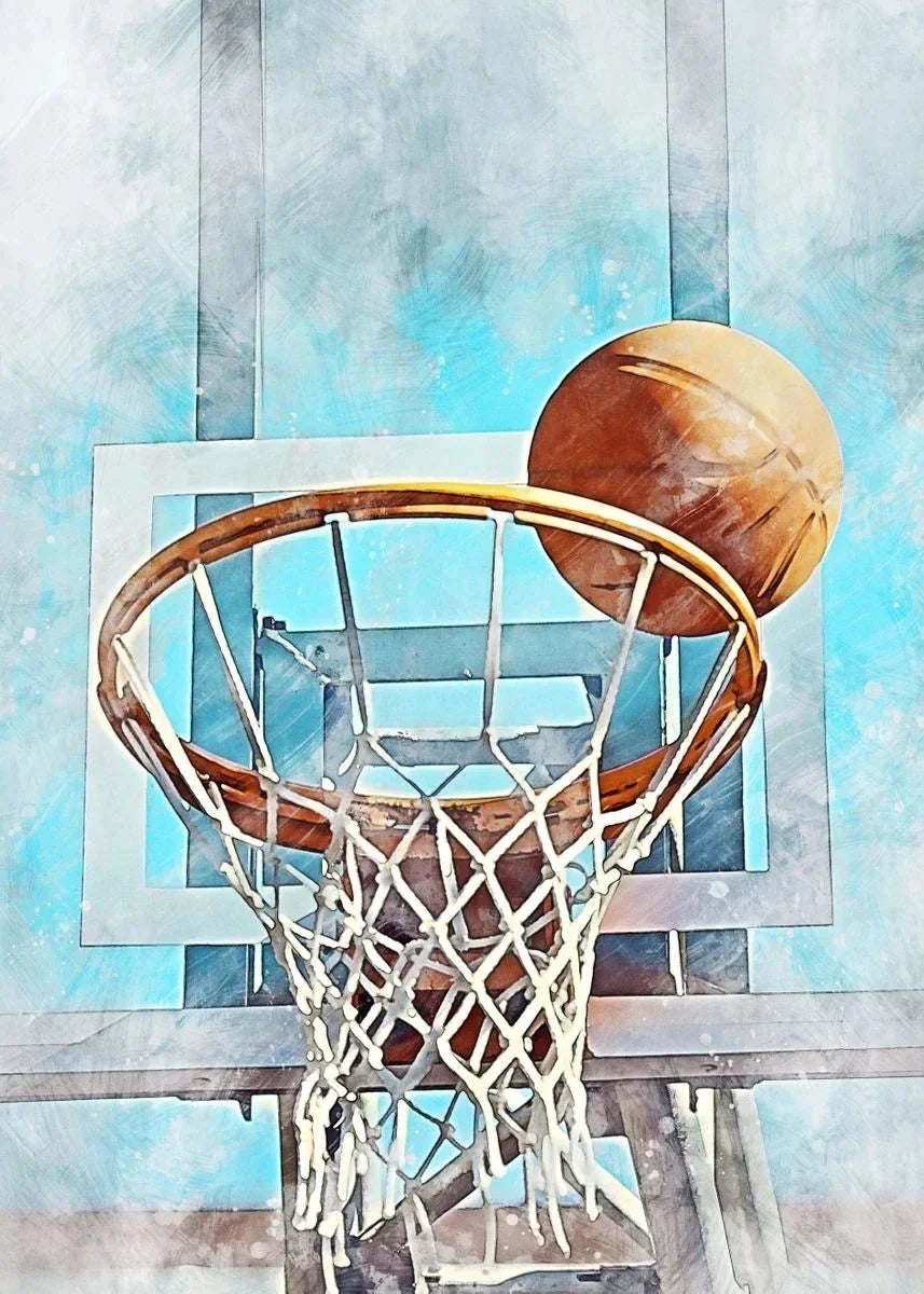 NBA Championship Poster | Basketball Ring Tribute | Muurdecoratie | Wanddecoratie | Posters Kunst
