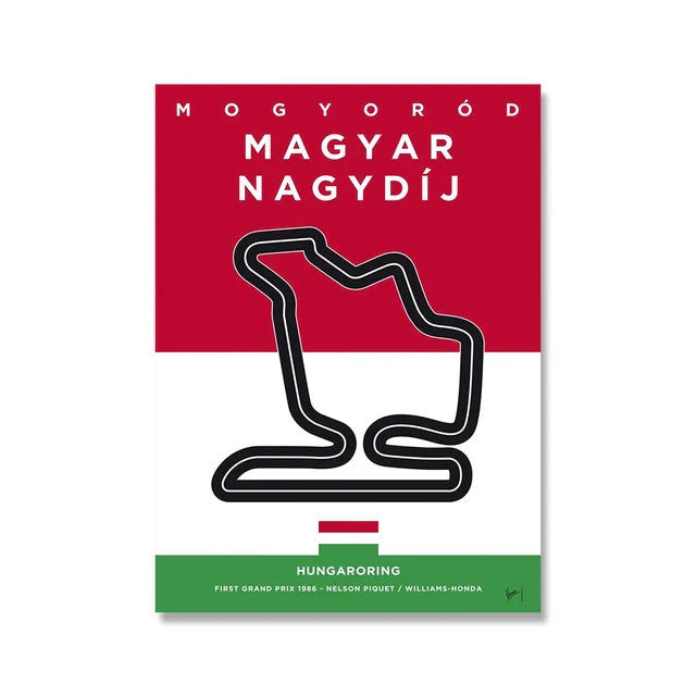 Circuit Monaco | Muurdecoratie | Wanddecoratie | Posters | Schilderijen van Canvas Kunst | Formule 1 Race Baan | Kunstwerken | Diverse Landen | Thuis Decoratie