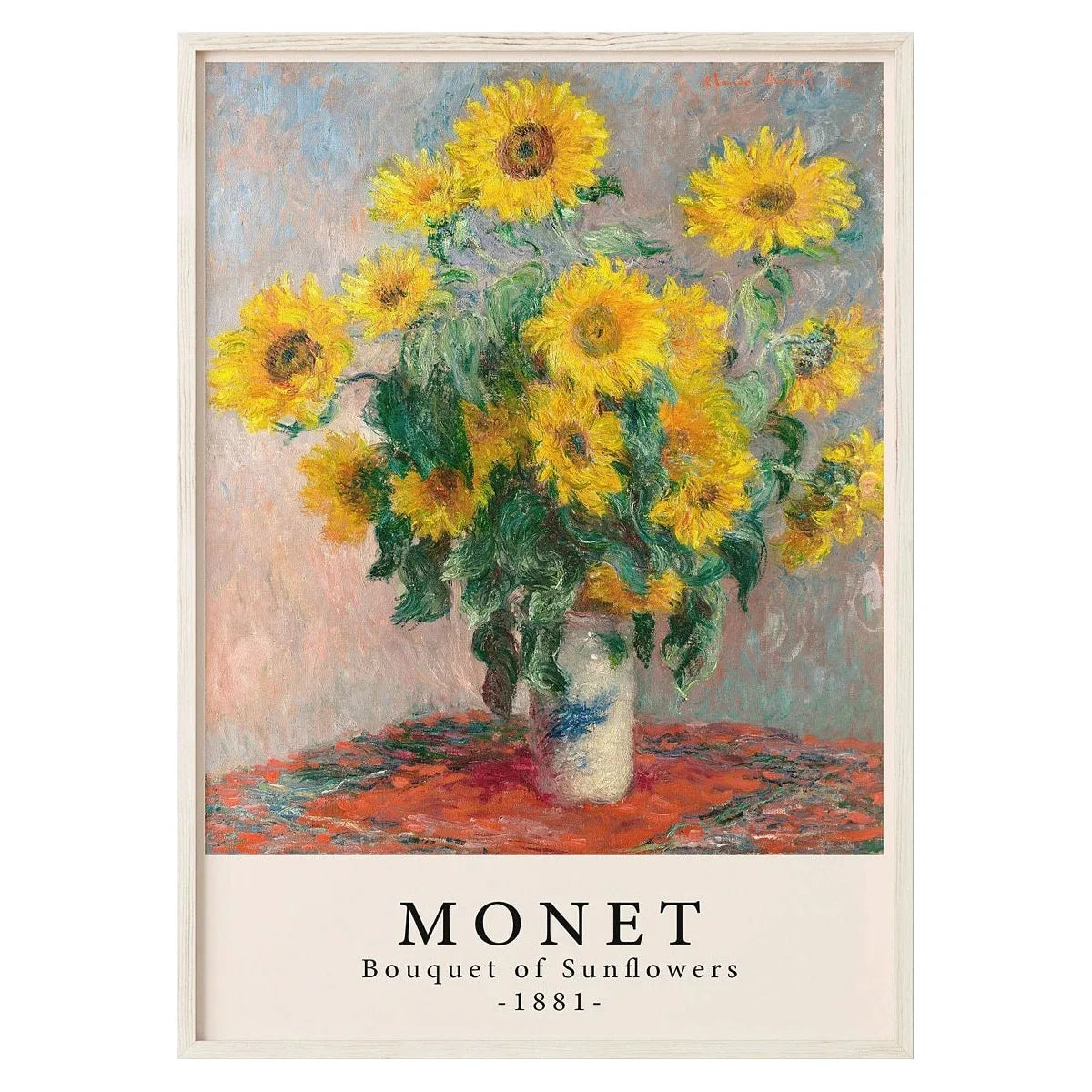 Bouquet Of Seaflowers 1881 Claude Monet | Impressionistisch Schilderij | Muurdecoratie | Wanddecoratie Posters