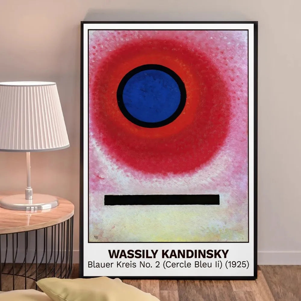 Blauer Kreis No. 2 (Cercle Bleu II) | Wassily Kandinsky | Muurdecoratie | Wanddecoratie | Posters