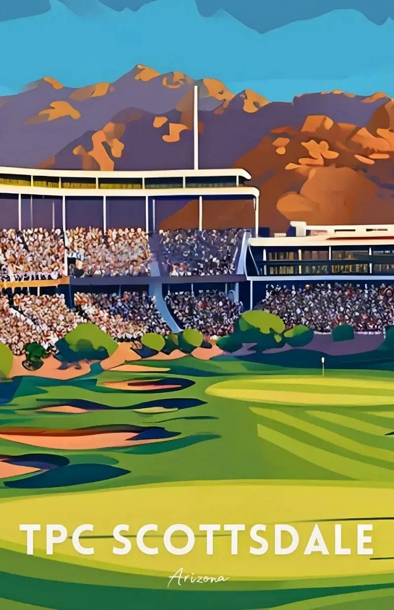 A Tribute To The World's Greatest Golf Courses | Muurdecoratie | TPC Scottsdale | Wanddecoratie | Posters | Arizona
