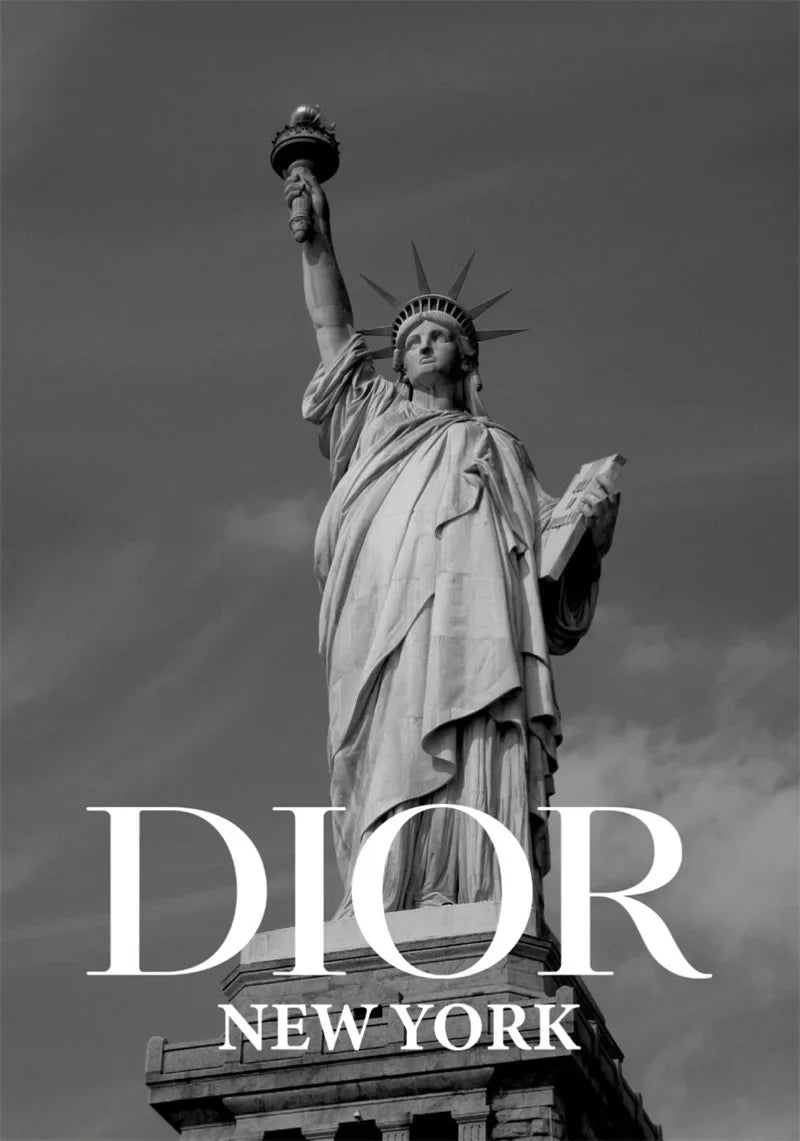 Dior New York | Iconische Muurdecoratie | Trendy Wanddecoratie Schilderijen | Fashion Posters Kunst