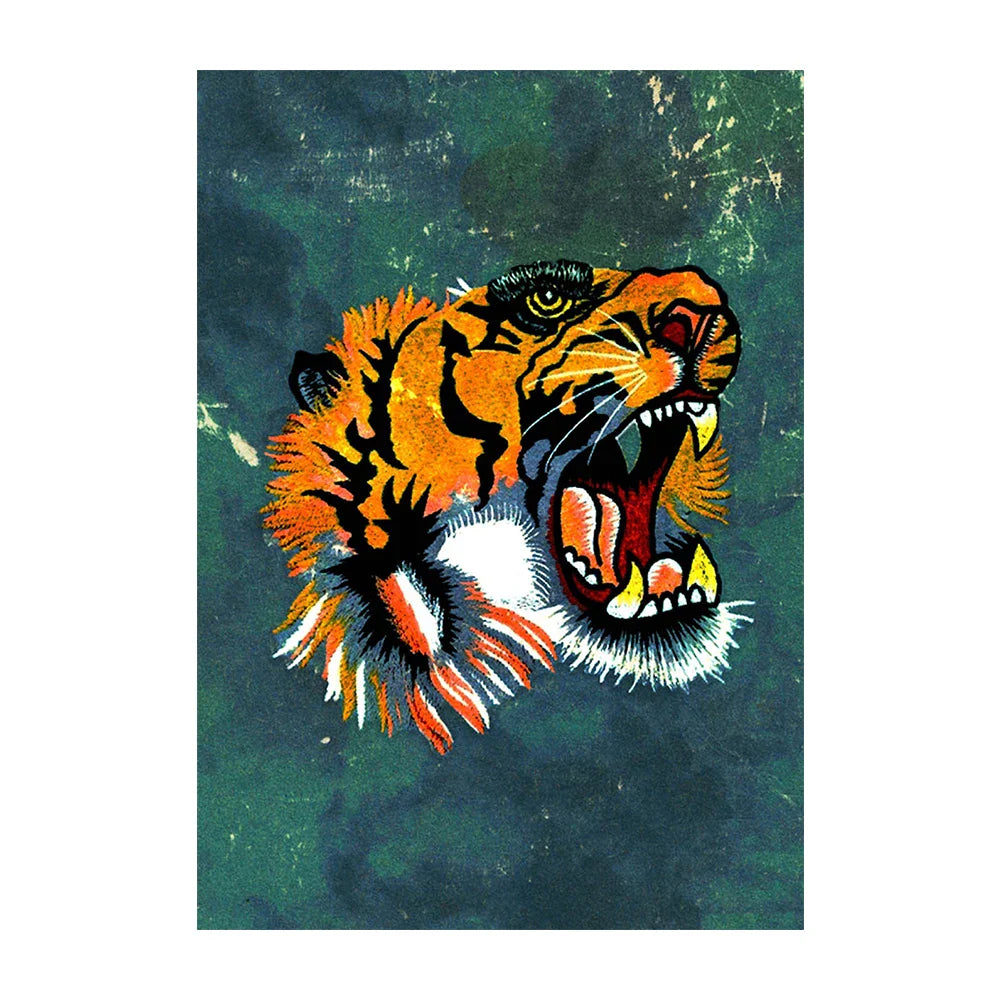 Tiger Poster | Gucci Legends Muurdecoratie | Alessandro Michele Wanddecoratie | Kunst Poster Print