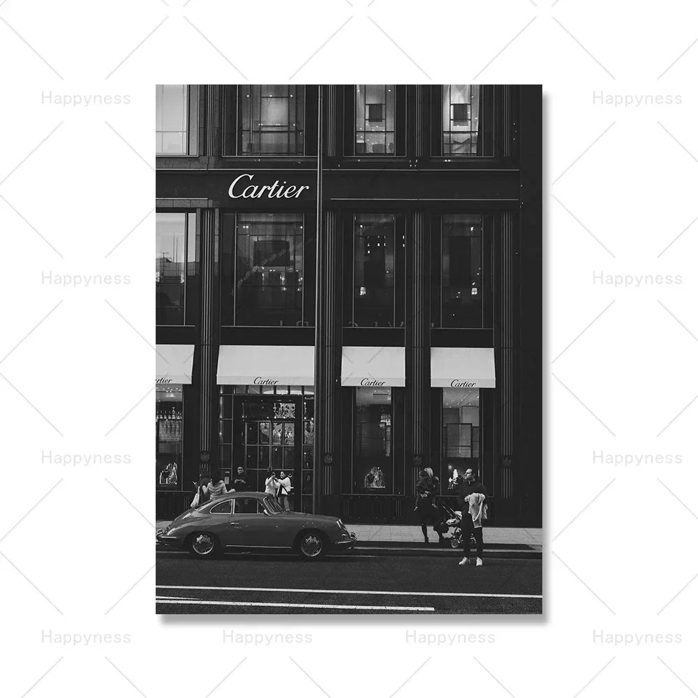 Cartier | Luxe Posters | Muurdecoratie | Wanddecoratie | Tijdloze Stijl | Klassieke Elegantie | Schilderijen | Canvas Kunst