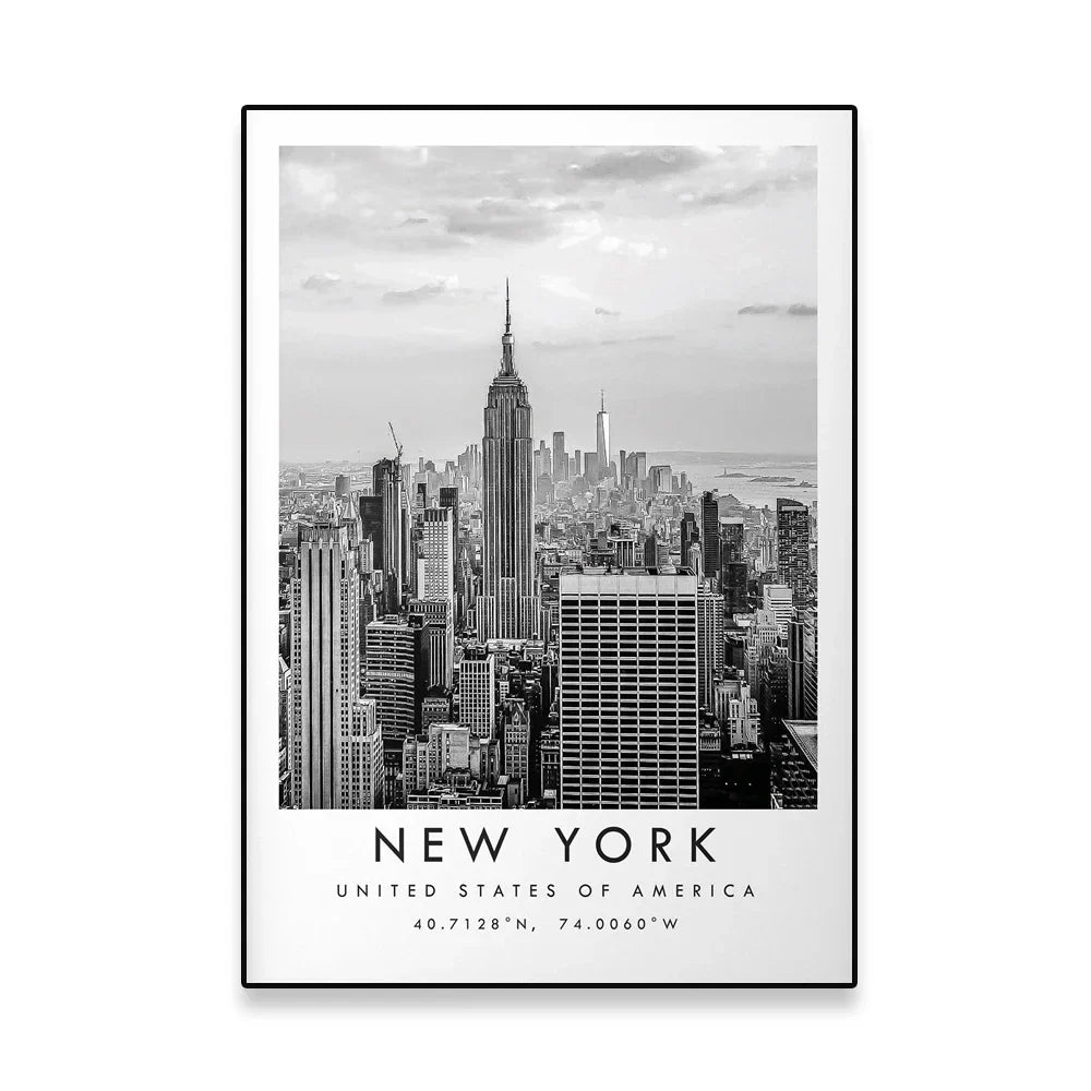Empire State Building Poster | New York City Skyline Wanddecoratie | New York Muurdecoratie | USA Posters