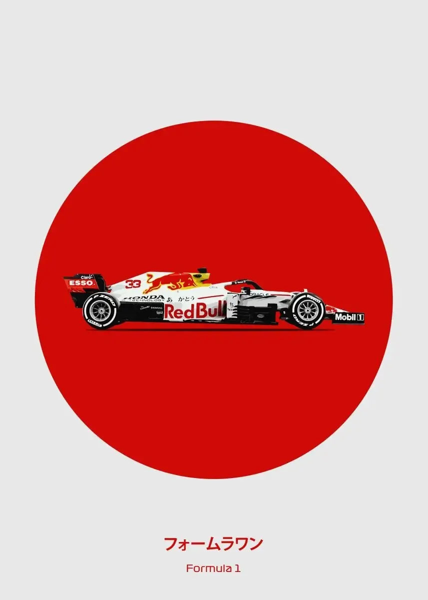 Red Bull Racing RB16 Poster | Muurdecoratie | Formule 1 Wanddecoratie | Vintage Racing Posters | Kunst