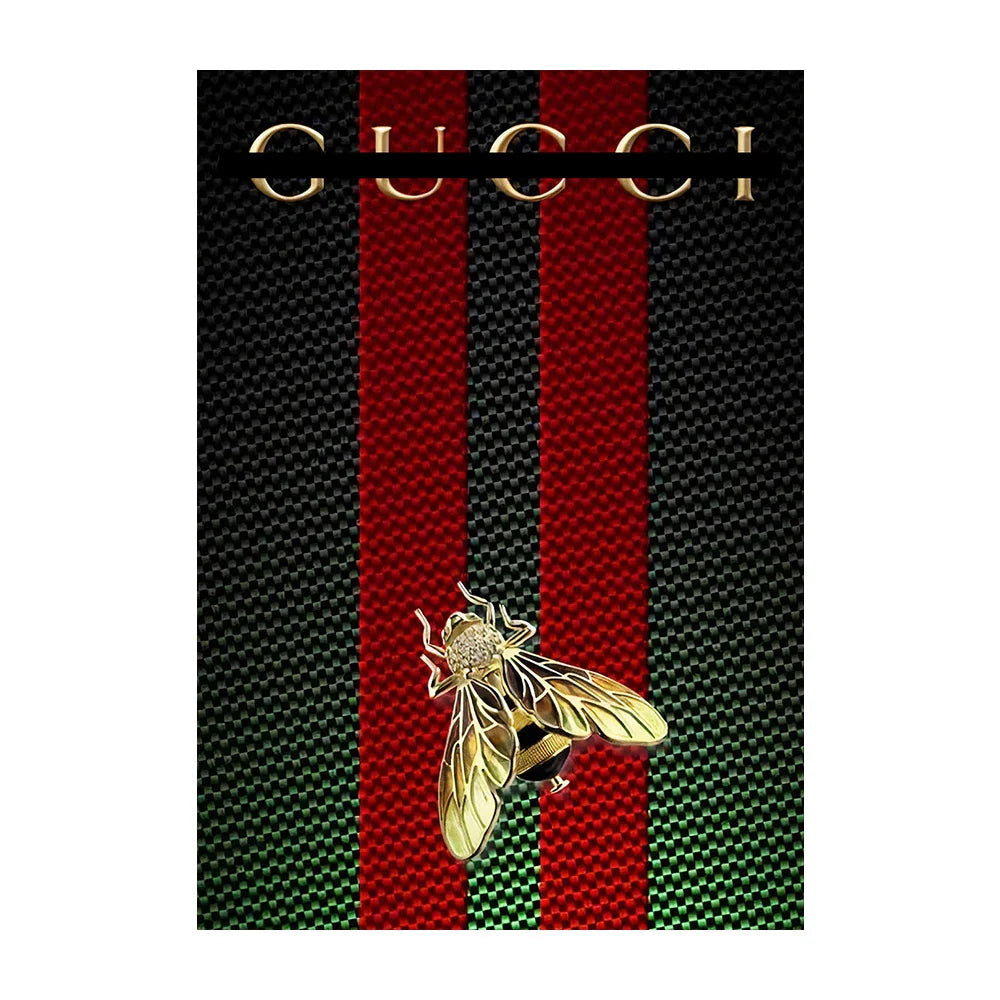 Bee Stripe | Alessandro Michele | Legends Of Gucci | Muurdecoratie | Woonkamer Wanddecoratie Poster