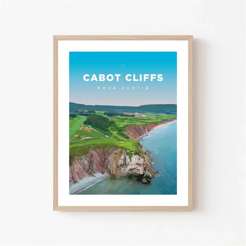 Cabot Cliffs Golf Course Poster | Nova Scotia | Landschap Muurdecoratie | Wanddecoratie Kunst