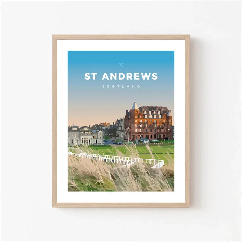 St. Andrews Posters | Muurdecoratie | Wanddecoratie | Scotland's Legendary Golf Courses | Kunst