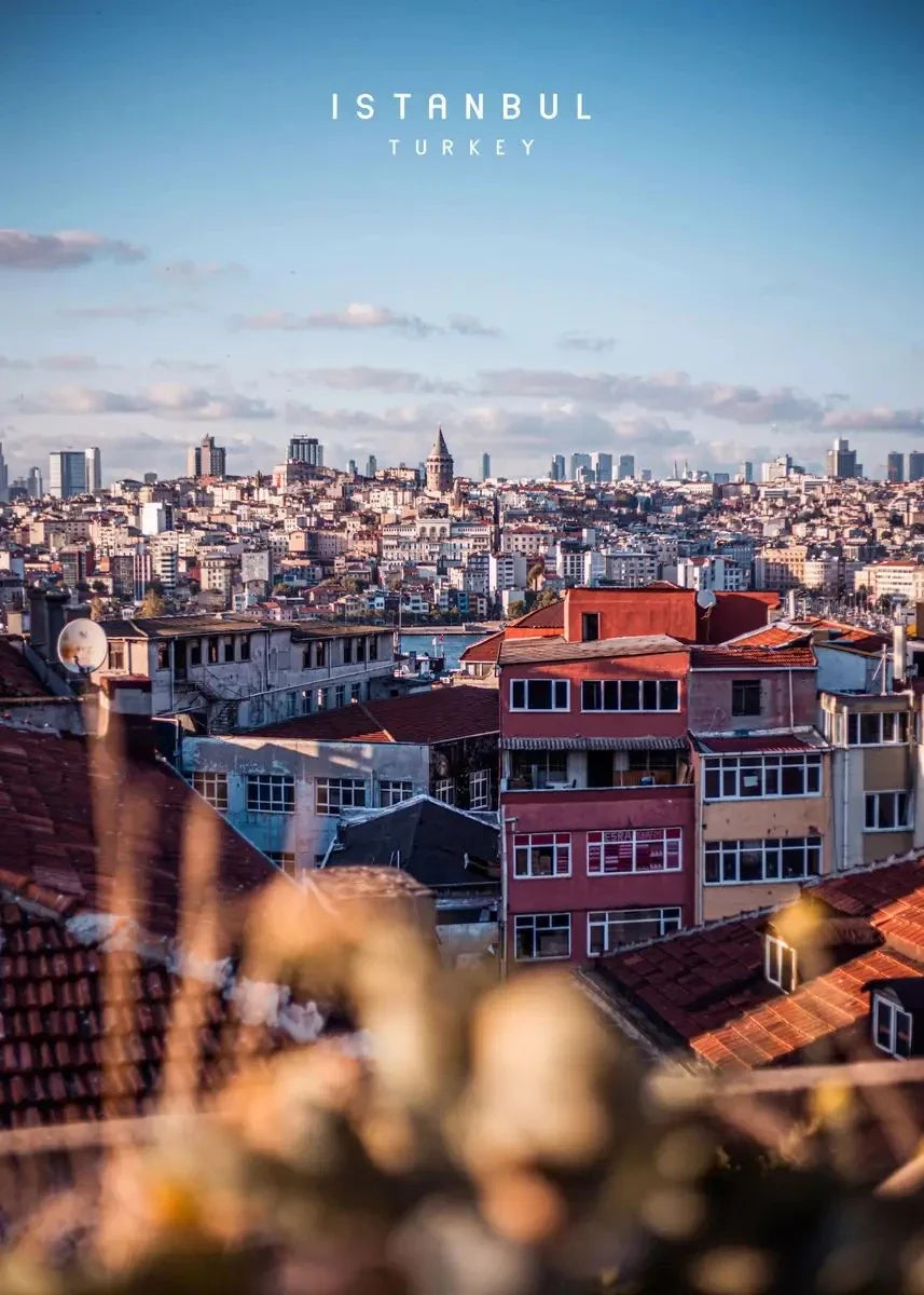 Istanbul Skyline Posters | Muurdecoratie Stadsgezicht Turkije | Aerial View | Constantinople Architectuur