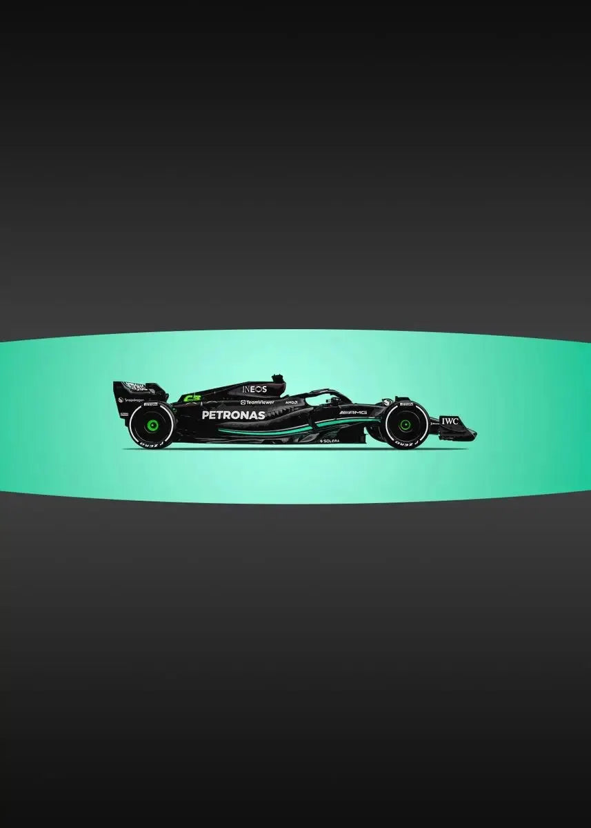 Mercedes W11 | Vintage Racing Poster | Muurdecoratie voor F1 Fans | Iconische Schilderijen en Posters