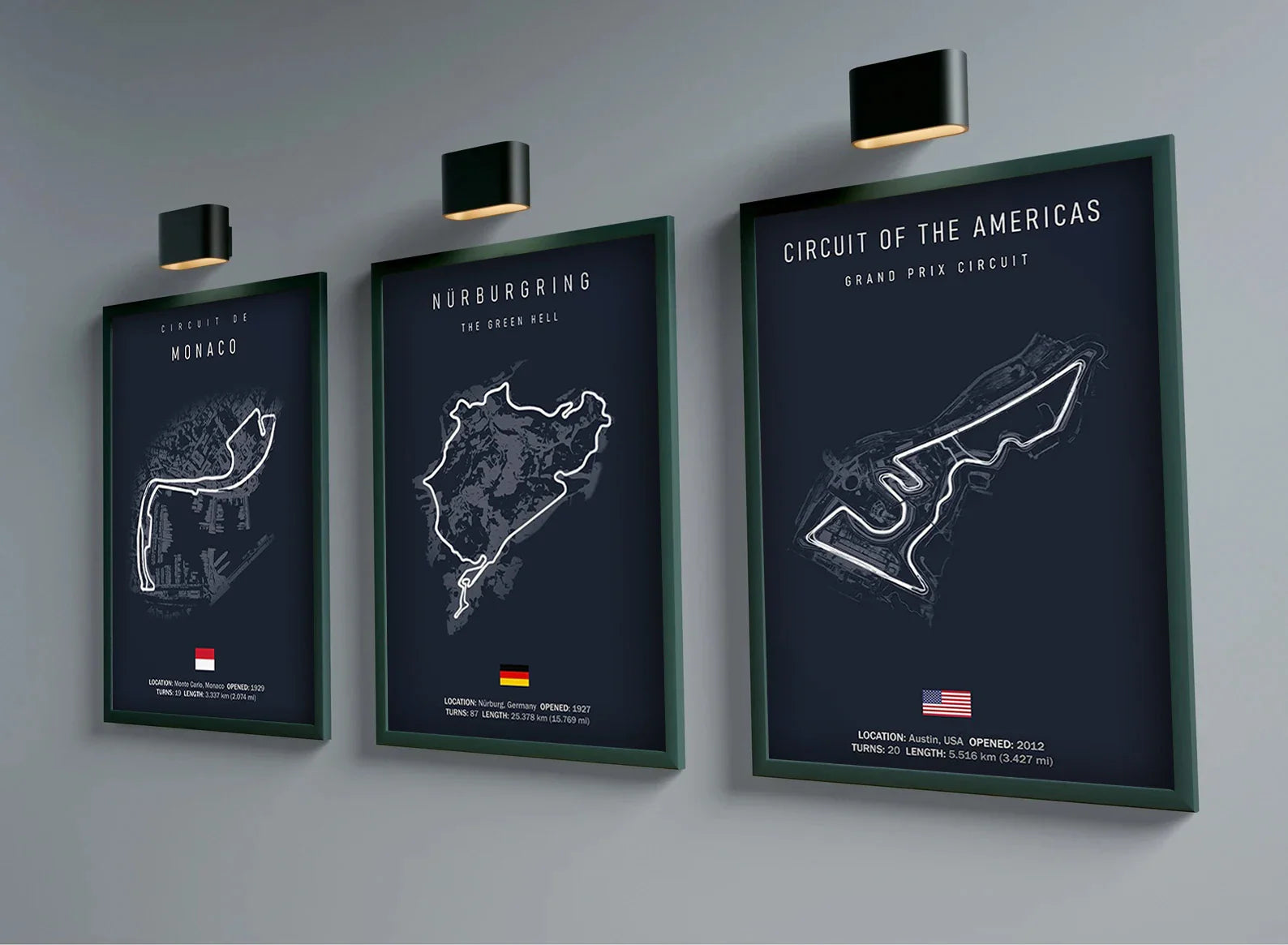 Laguna Seca Race Track Map | Posters | Motorsport Muurdecoratie | Schilderijen | Woonkamer Decoratie | Wanddecoratie | Moderne Canvas Kunst | Cadeau voor Race Enthusiasten | Hoogwaardige Print