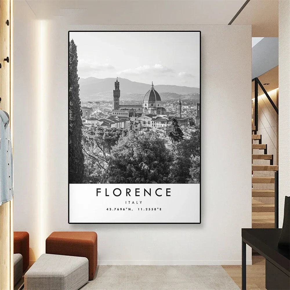 Florence | Wandeling door de Renaissance | Italië | Stadsgezicht | Wanddecoratie | Muurdecoratie Posters