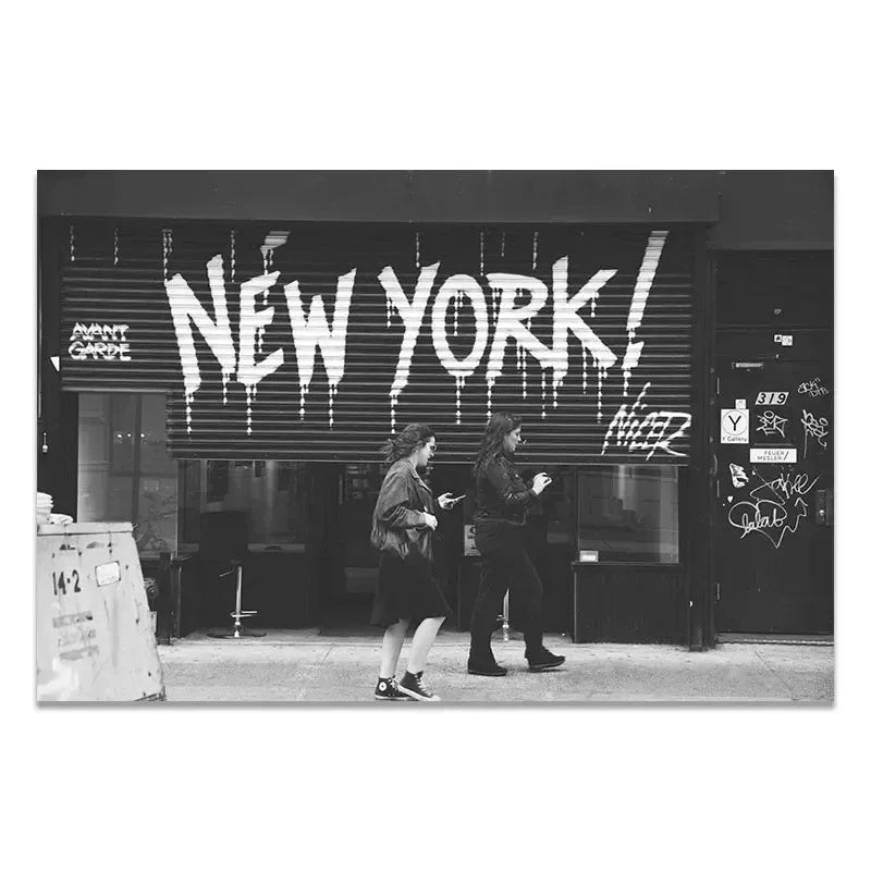 New York Graffiti Street Art | Muurdecoratie | Urban Design Wanddecoratie | Posters voor Thuis Kunst
