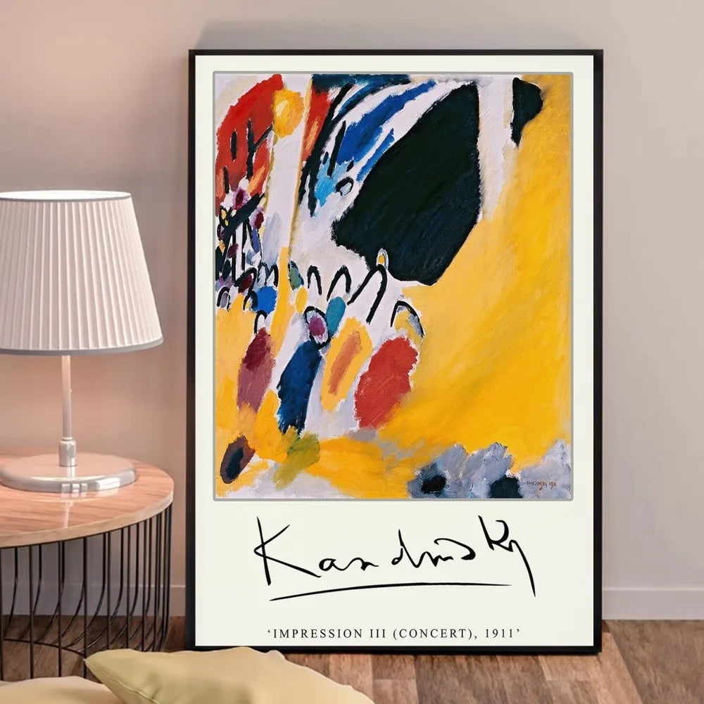 Impression III (Concert) | Wassily Kandinsky | Wanddecoratie Poster | Kleurrijke Muurdecoratie Kunst