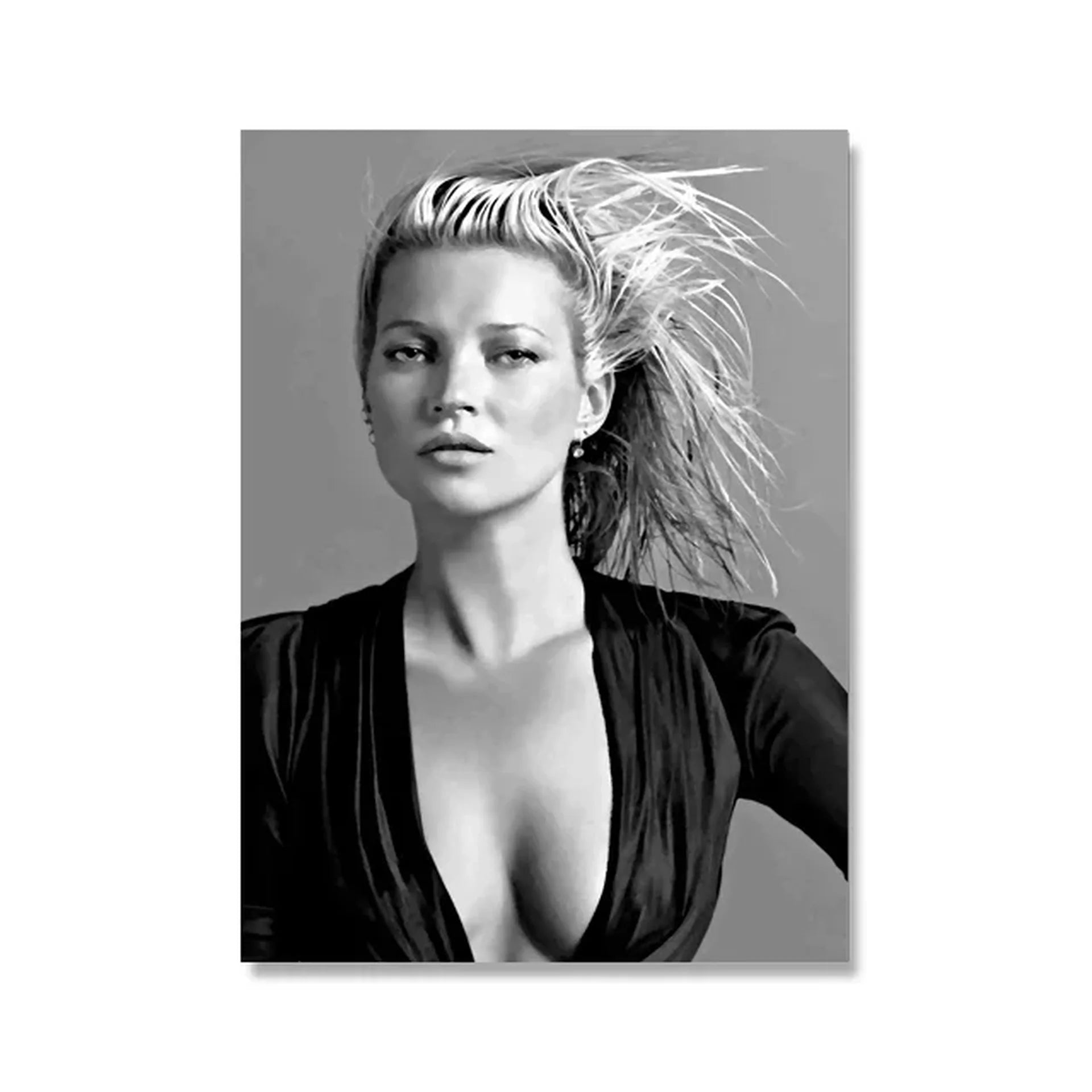 Kate Moss Poster | Fashion Icon Muurdecoratie | Bold Gaze Wanddecoratie | Posters voor Thuis