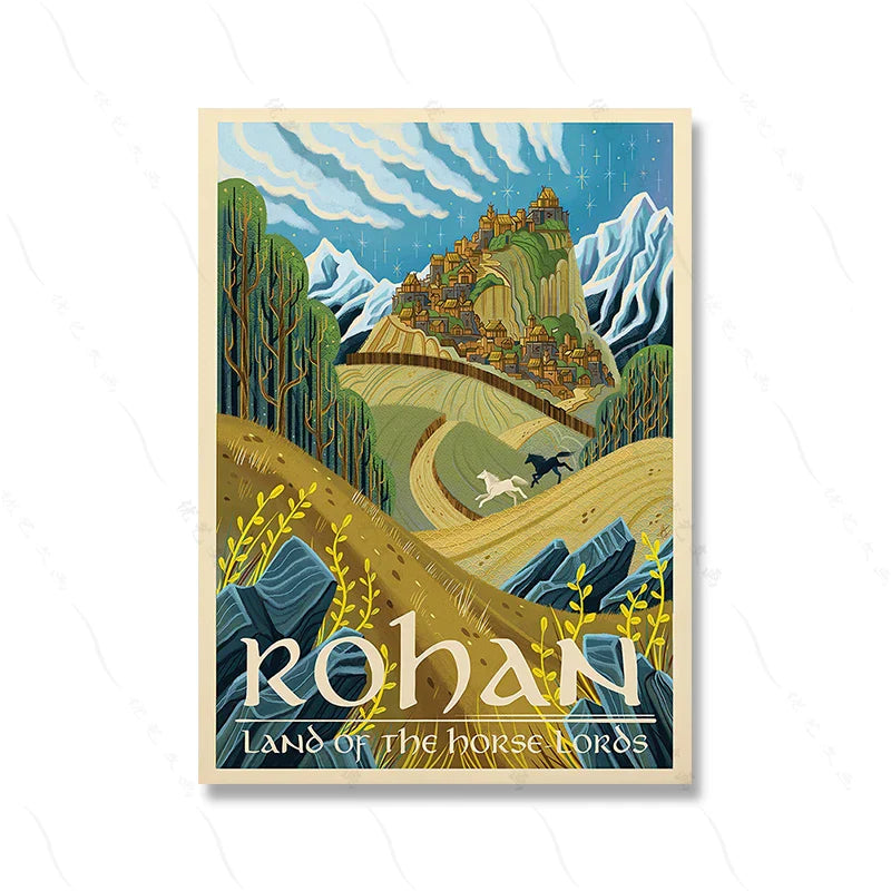 Rohan, Land of the Horse Lords Poster | Muurdecoratie voor liefhebbers van heroïsche saga's en paardrijden