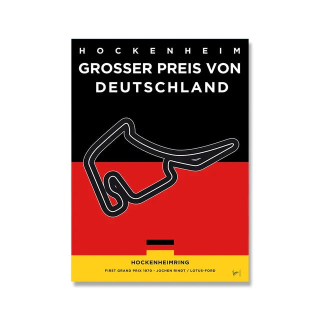 Circuit Monaco | Muurdecoratie Formule 1 | Kunstprints Posters | Schilderijen Canvas | Wanddecoratie Afbeelding