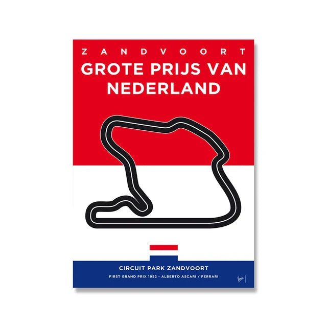 Circuit Monaco | Muurdecoratie | Wanddecoratie | Posters | Formula 1 Race Track | Schilderijen | Canvas kunst