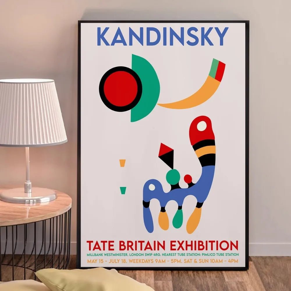 Wassily Kandinsky Poster | Muurdecoratie | Tate Britain Tentoonstelling | Kunst | Wanddecoratie