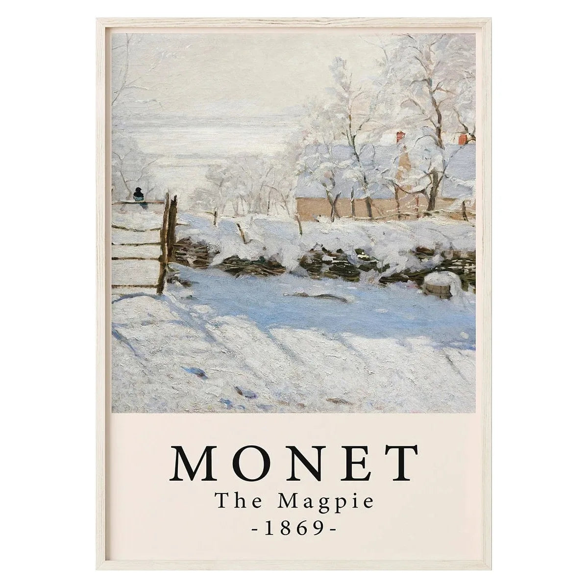 The Magpie | Claude Monet | Muurdecoratie | Wanddecoratie | Posters | Schilderijen | Canvas kunst