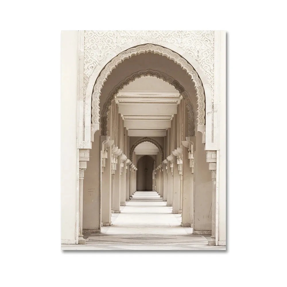 Islamic Architecture Poster | Inspirerende Muurdecoratie | Tijdloze Islamitische Kunst | Cultureel Ontwerp | Prachtige Wanddecoratie