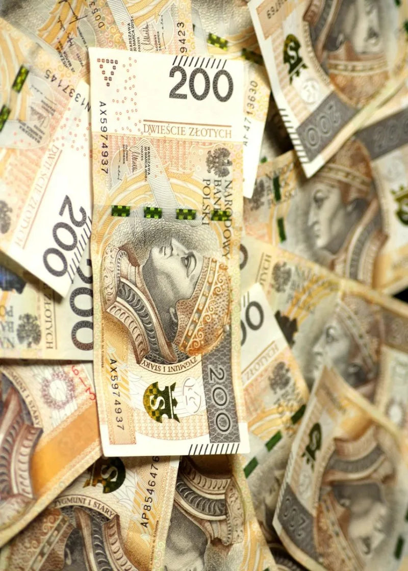 200 Zloty Geldkunst | Poolse Bankbiljetten Poster | Muurdecoratie | Wanddecoratie | Posters