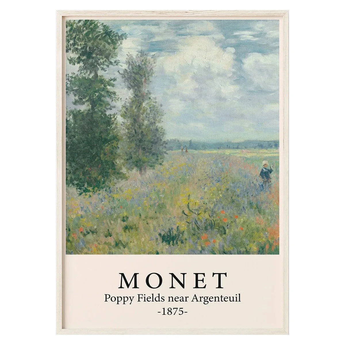 Poppy Fields near Argenteuil 1875 | Claude Monet | Wanddecoratie | Impressionistische Kunst | Muurdecoratie | Posters en Schilderijen