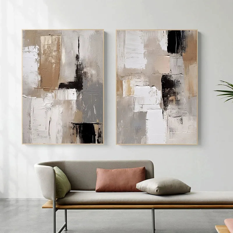 "Muted Reflections | Muurdecoratie Wanddecoratie | Earthbound Elegance Poster | Moderne Canvas Kunst"