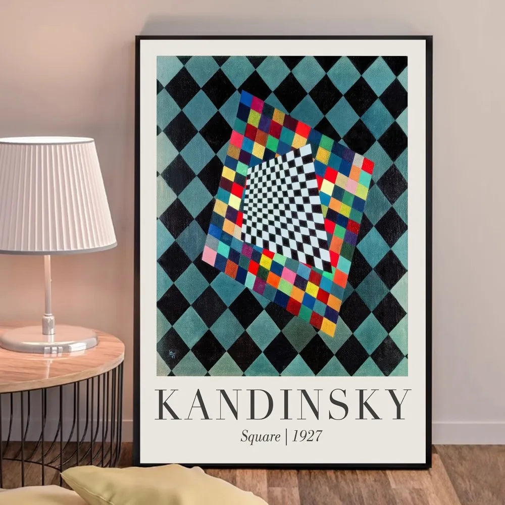 Square | Wassily Kandinsky 1927 | Abstracte Muurdecoratie | Wanddecoratie | Posters voor Huis