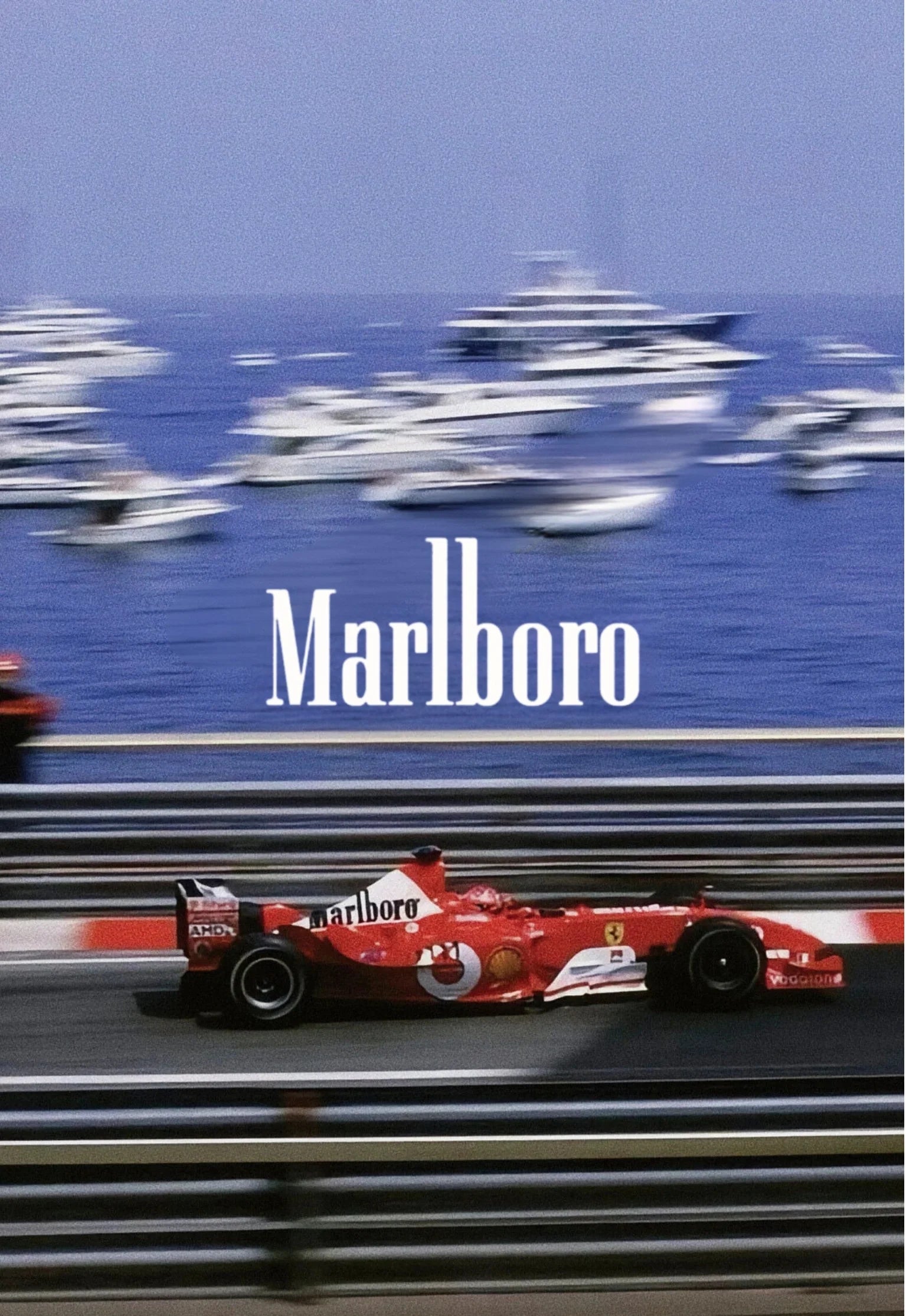 Poster Vintage | Muurdecoratie | Monaco Grand Prix | Ferrari F2000 | Michael Schumacher | Wanddecoratie