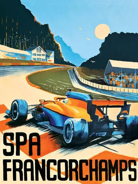 Monaco Grand Prix poster | Schilderijen voor muurdecoratie | Formule 1 wanddecoratie | Luxe kunstprint