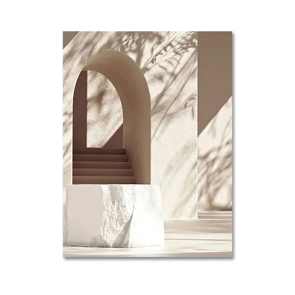 Light and Serenity | Tijdloze Muurdecoratie | Islamitisch Ontwerp | Wanddecoratie voor Huis | Inspirerende Posters Kunst