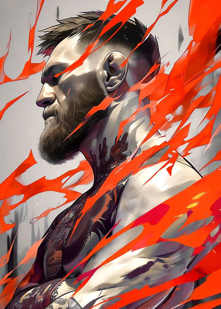 Connor McGregor | MMA Legend | Dynamische Wanddecoratie | Inspirerende Sport Poster | Hulde aan Kracht