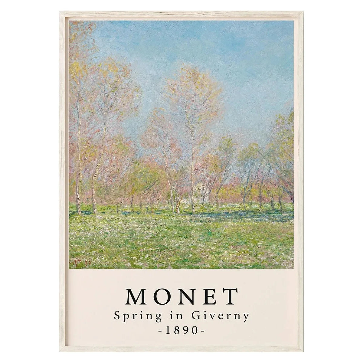 Spring in Giverny | Claude Monet | Muurdecoratie | Impressionistisch Kunstwerk | Wanddecoratie | Masterpiece Series Posters
