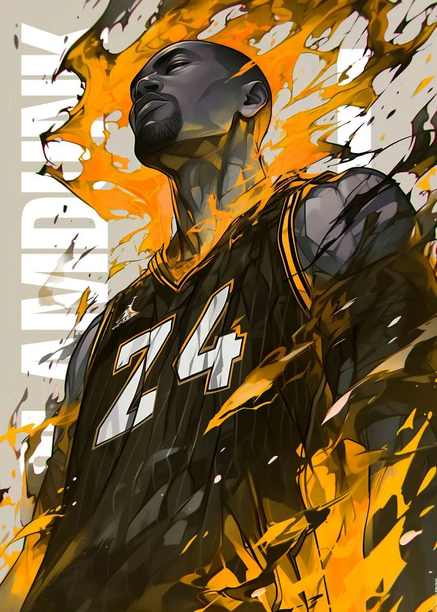 Slam Dunk Poster | Iconische Basketbal Muurdecoratie | NBA Atleet Schilderijen | Energie en Prestatie | Wanddecoratie