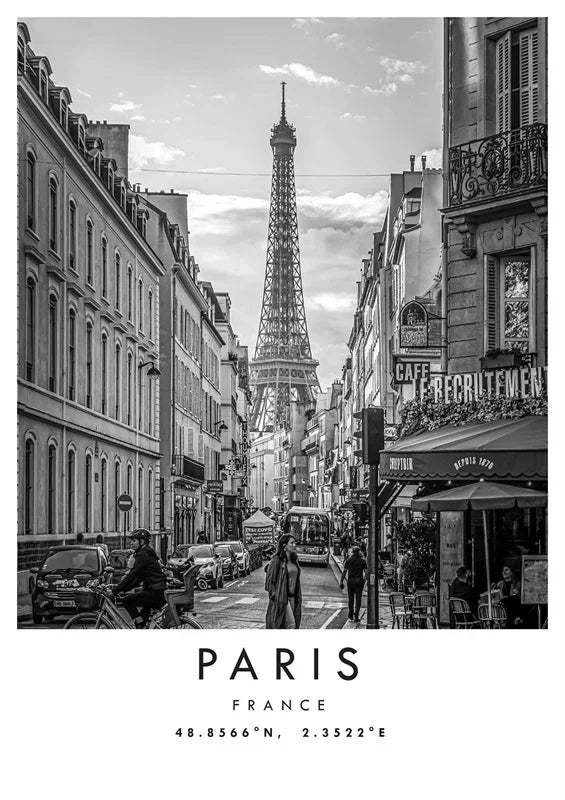 Eiffel Tower Poster | Muurdecoratie Parijs | Wanddecoratie Frankrijk | Romantische Franse Posters | Travel Posters