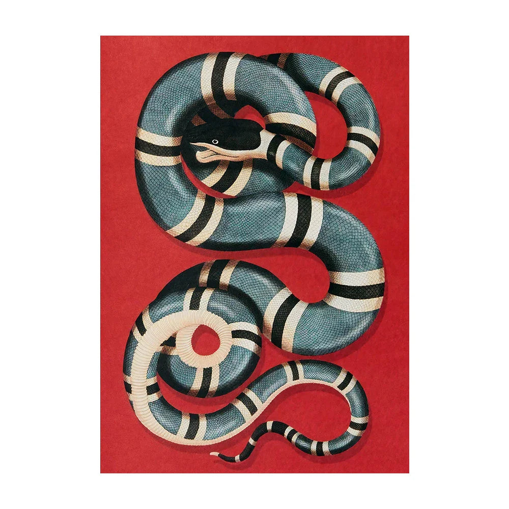 Kingsnake Poster | Muurdecoratie | Alessandro Michele Kunst | Wanddecoratie Gucci | Posters Kunst