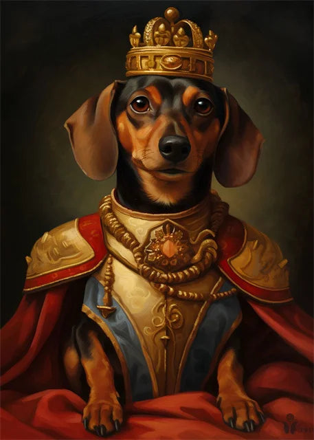 Elegant Dachshund Poster | Muurdecoratie Wanddecoratie Kunst | Honden Posters voor Interieur Decoratie