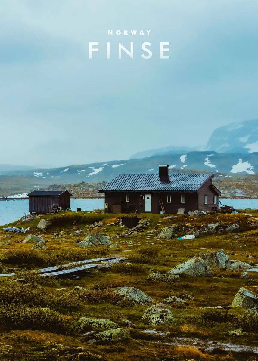 Norway Landscape | Finse Poster | Muurdecoratie | Wanddecoratie | Noorwegen Natuurfotografie | Schilderijen | Canvas kunst | Tranquil Wilderness Art | Noorse Bergen | Inspiratie | Woonkamer Decoratie