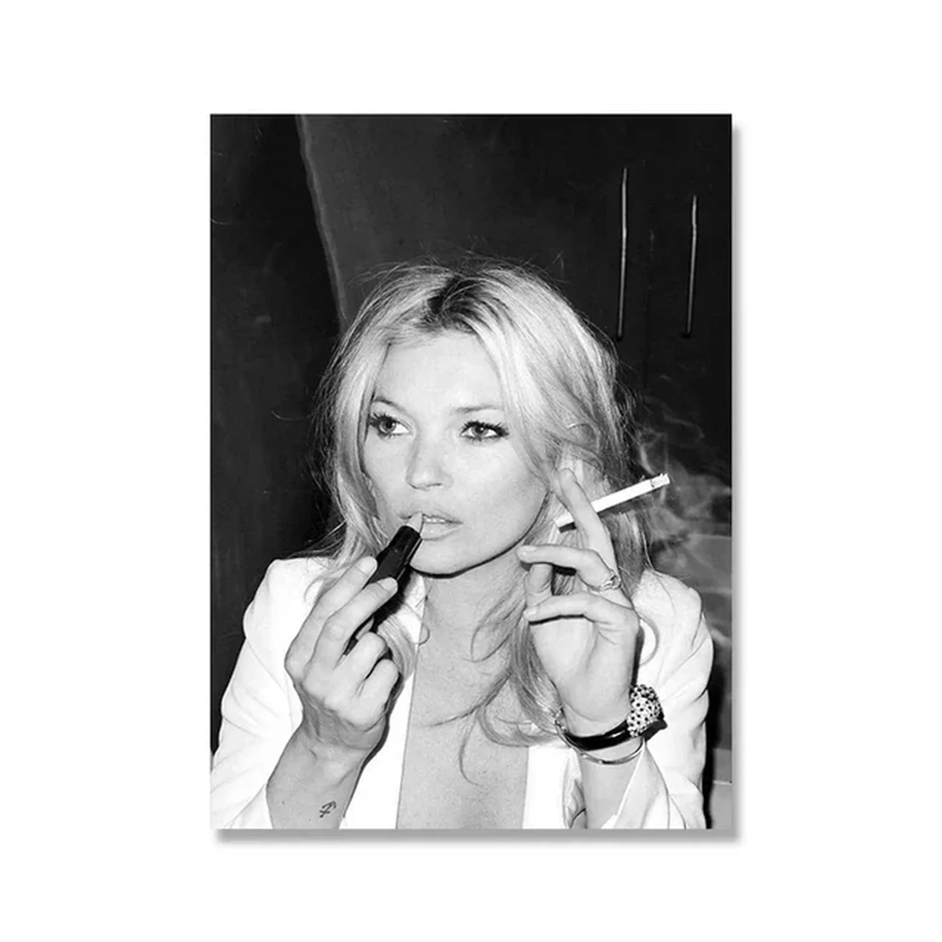 Kate Moss | Muurdecoratie | Supermodel Wanddecoratie | Poster voor Huisdecor | Glamour Visuele Kunst