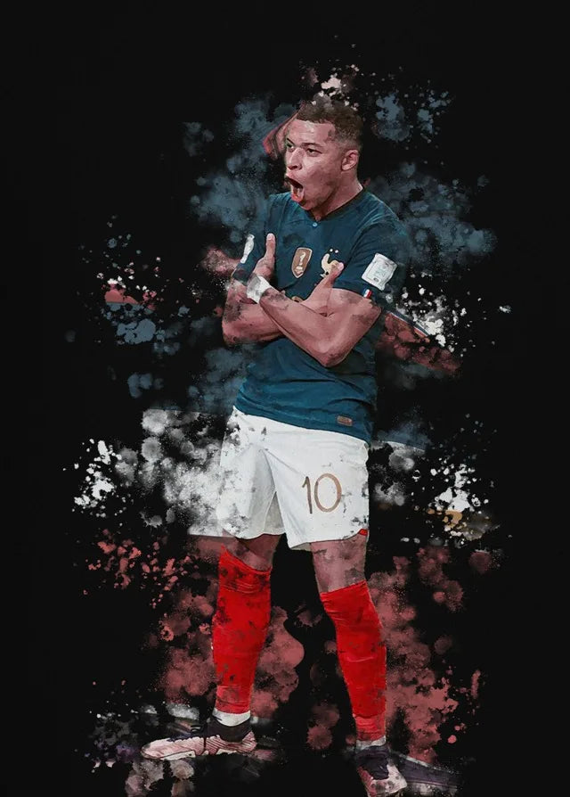 Kylian Mbappe #1 | Celebration | Muurdecoratie | Posters | Snelheid, Vaardigheid & Geest van een Voetballegende