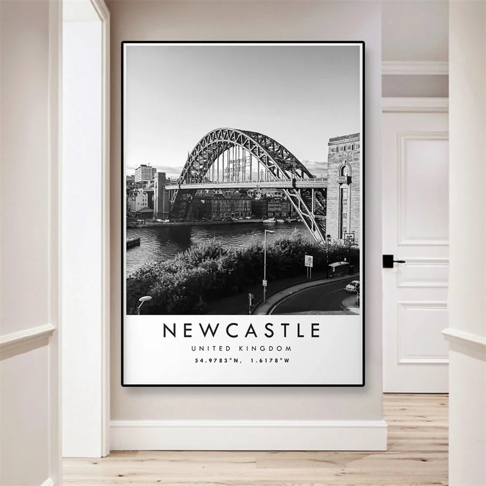 Tyne Bridge Poster | Iconisch Newcastle Muurdecoratie | Verenigd Koninkrijk Muurdecoratie | Woondecoratie