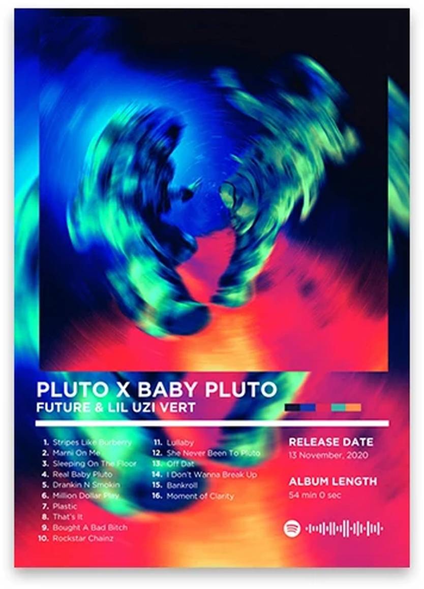 Pluto x Baby Pluto Poster | Future & Lil Uzi Vert | Hip Hop Muurdecoratie | Iconisch Album Art | Wanddecoratie