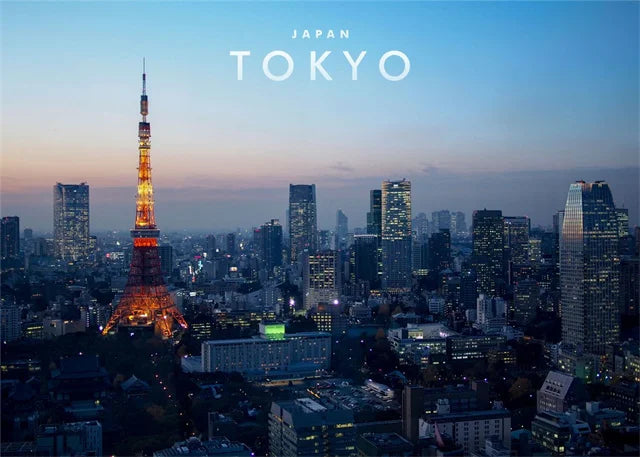 Tokyo Tower | Japanse Architectuur | Muurdecoratie | Iconische Landmarks | Moderne Posters | Wanddecoratie