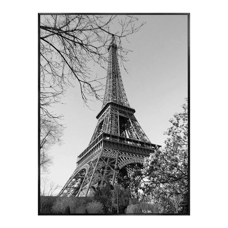 Timeless Grandeur of Paris Poster | Muurdecoratie | Monochrome Majesty | Wanddecoratie | Fine Art Posters | Schilderijen | Grijstinten | Canvas Kunst