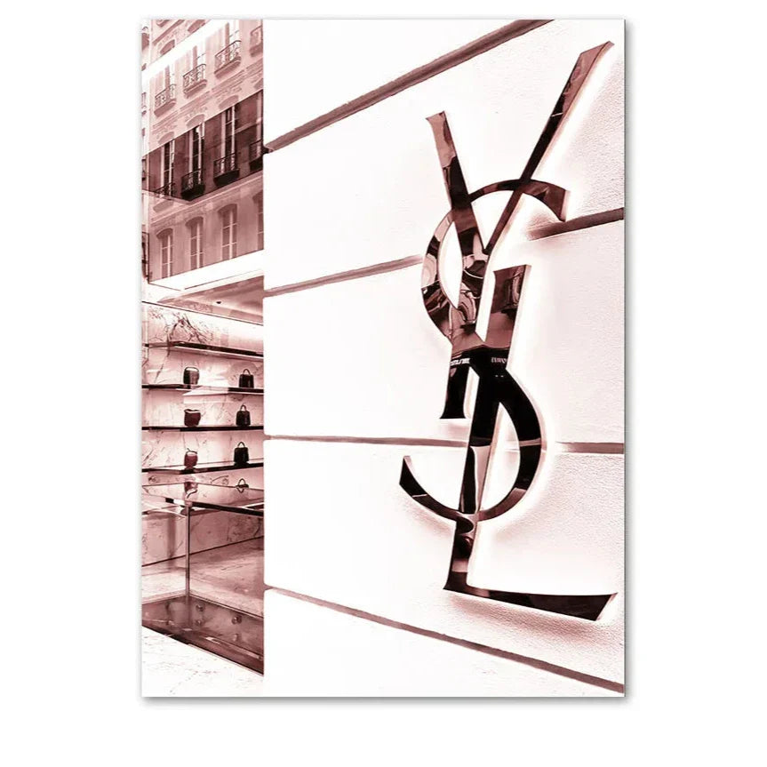 Yves Saint Laurent | Luxe Wanddecoratie Poster | Muurdecoratie Designer Kunstwerk | Elegante Interieurdecoratie